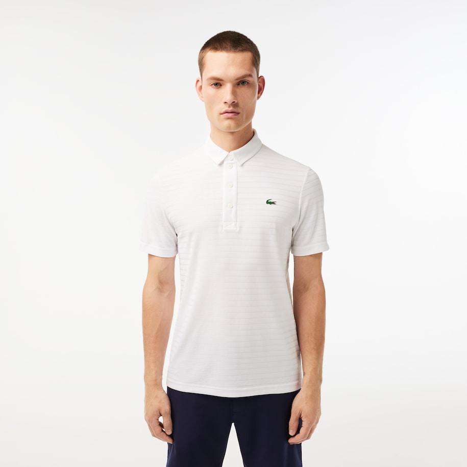 Playful Topmøde montage Lacoste Men's Sport Textured Breathable Golf Polo White for Men | Lyst