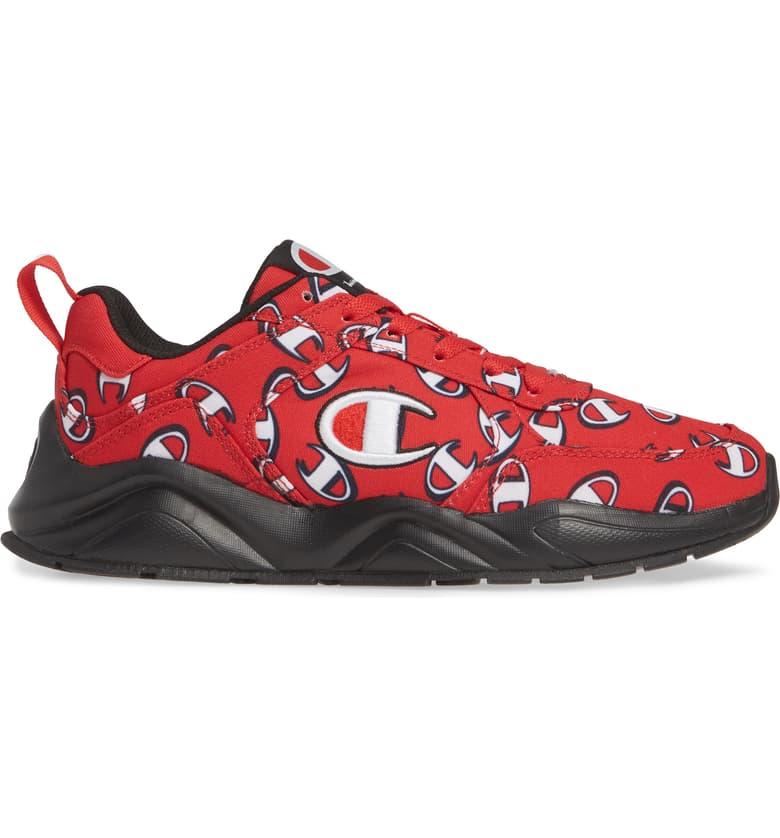 Champion 93eighteen Repeat C Sneakers Red/black for Men | Lyst