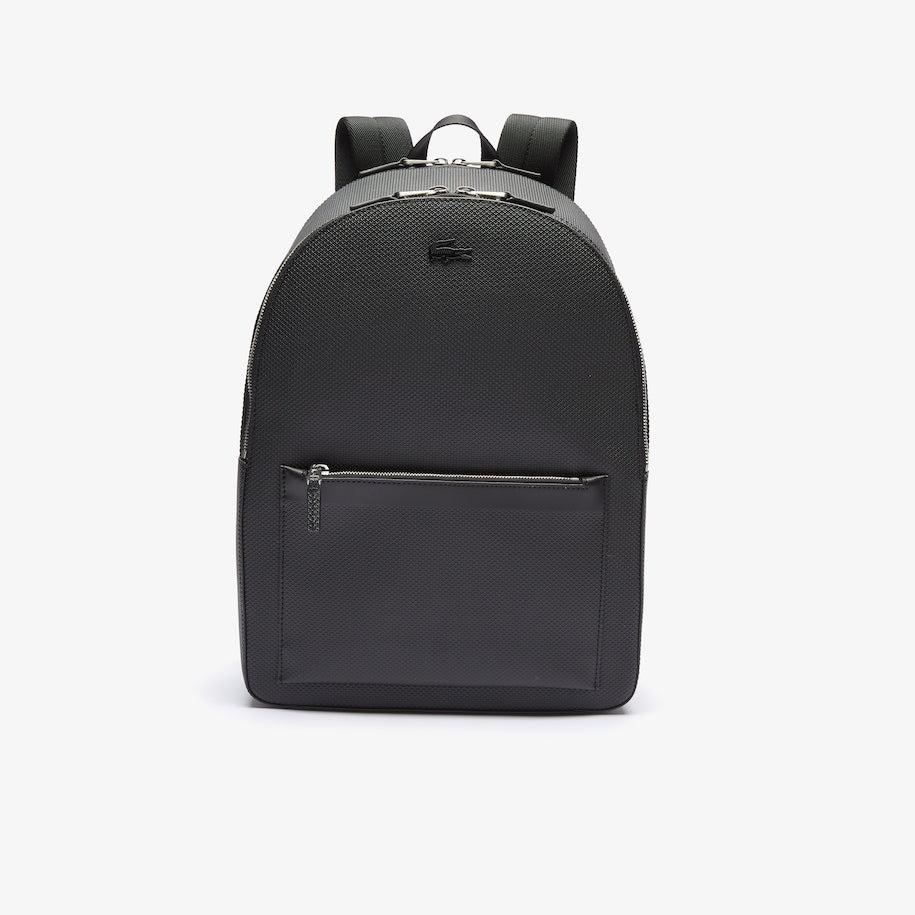 Lacoste Men's Chantaco Matte Stitched Leather Backpack Black for Men | Lyst