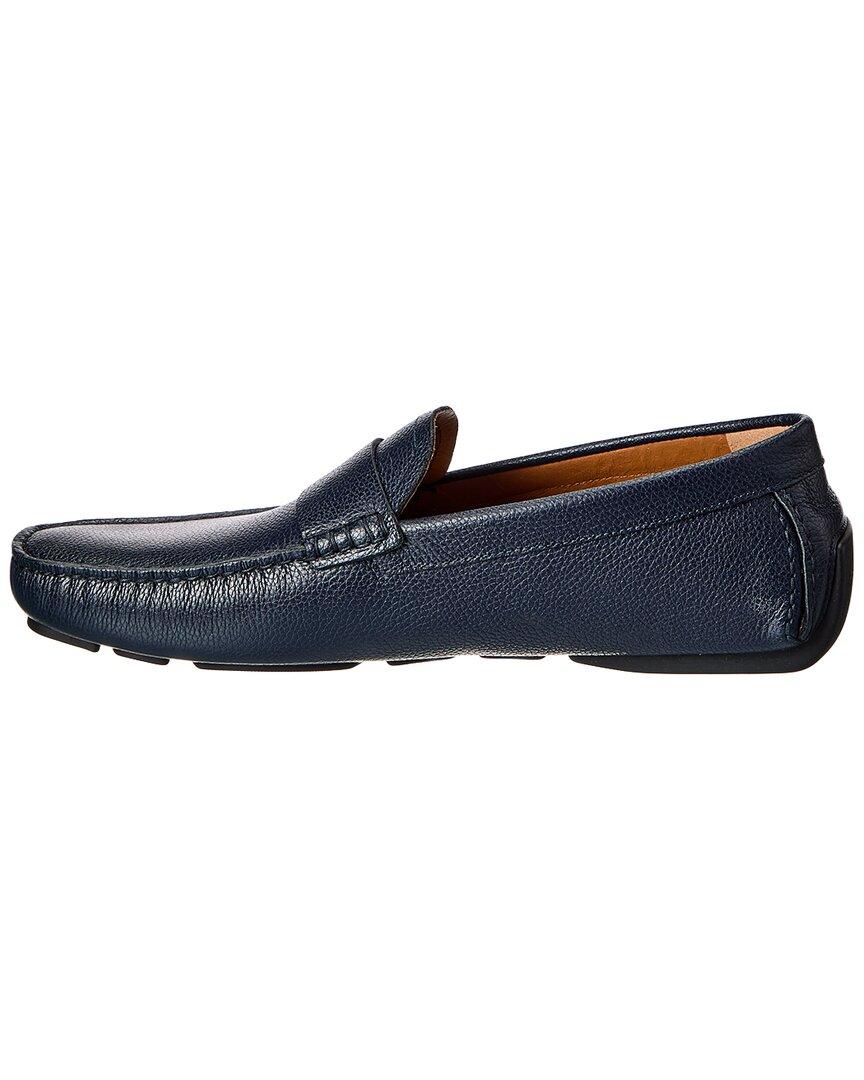 Mocassin Bally Homme Bleu - Taille EU 9.5 / US 10.5 - Cuir Daim Et Semelle Cuir - Neuf Avec Boîte