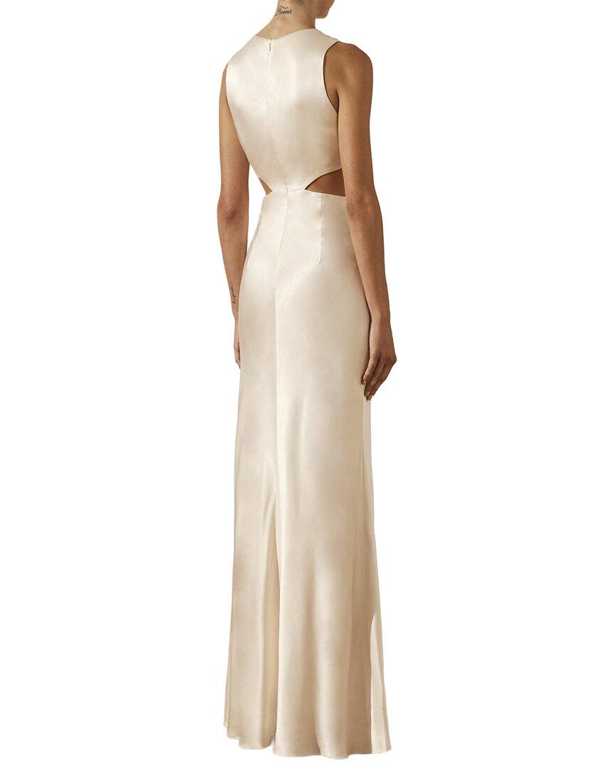 la lune asymmetrical gathered maxi dress cream La Lune Asymmetrical Gathered Maxi Dress in Olive – Rabbit Borrows main image 0