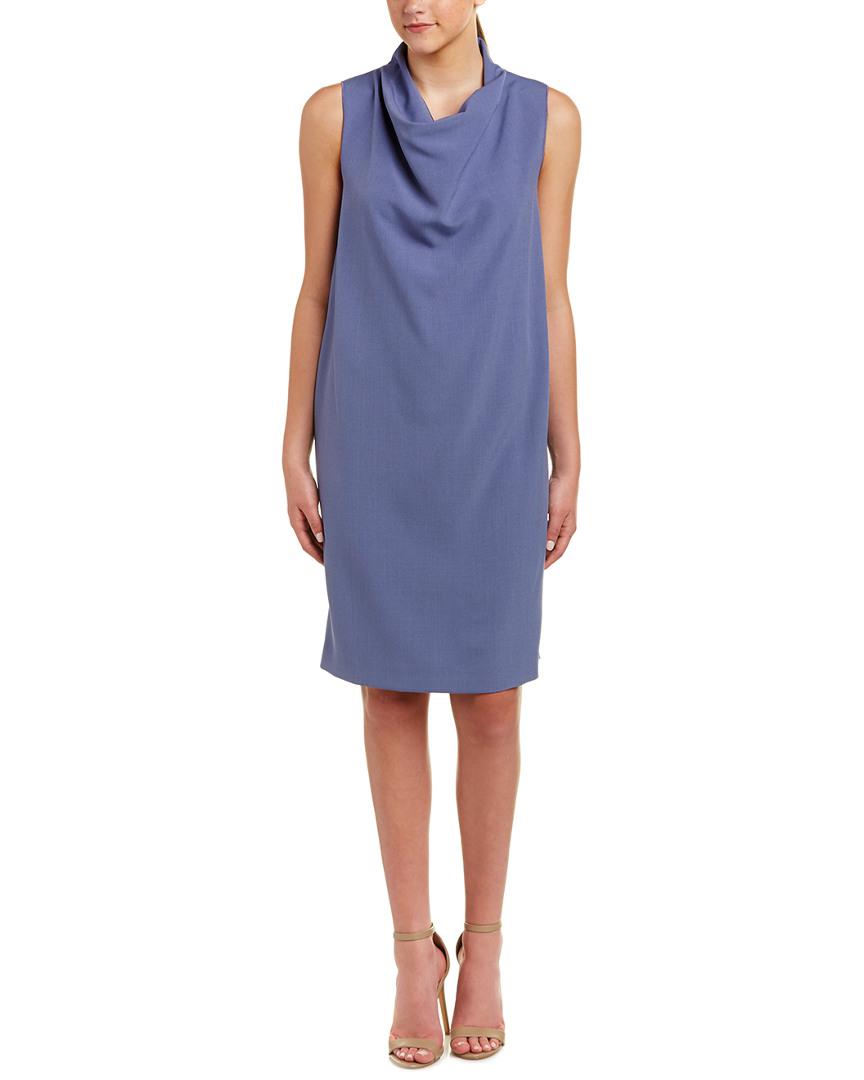 cowl neck shift dress