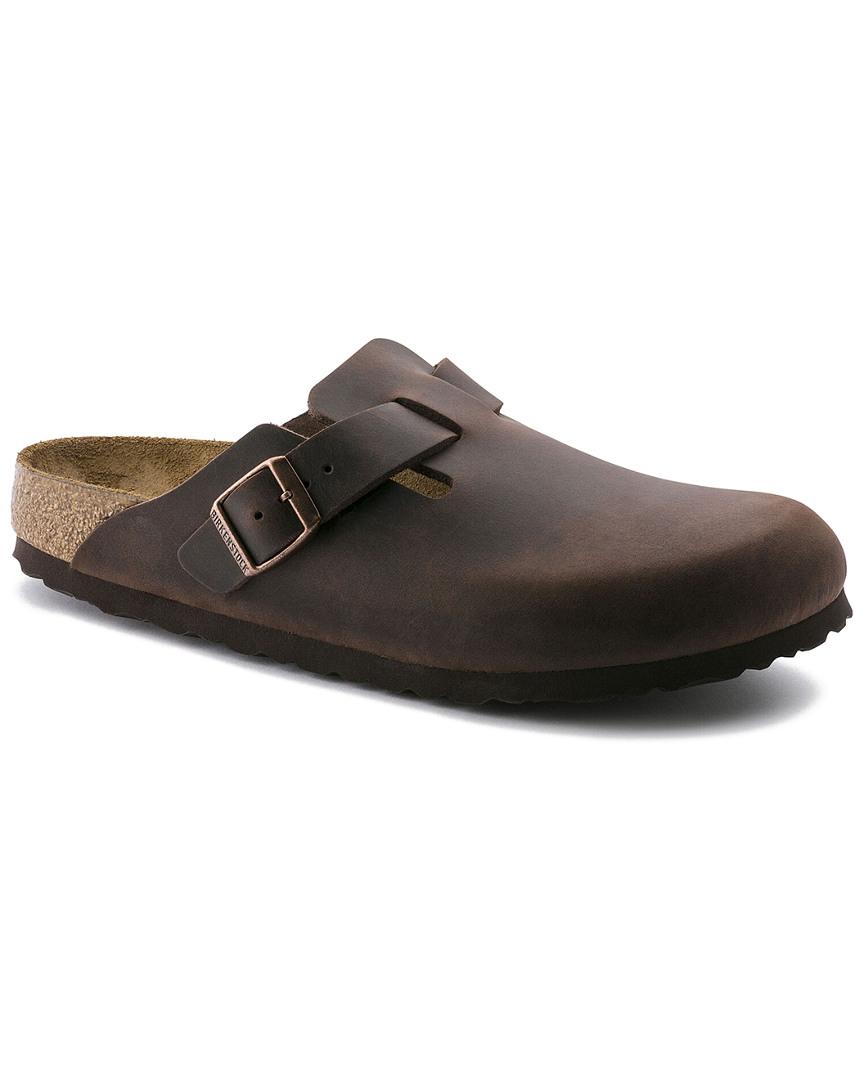 Birkenstock Boston Greased Leather in dk Brown (Brown) - Save 6% - Lyst