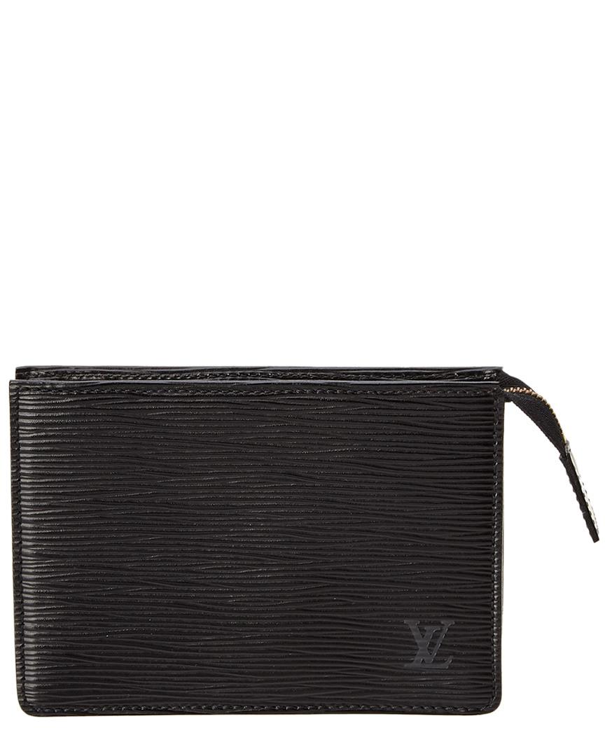 pebermynte hellig Bug Louis Vuitton Black Epi Leather Pouch - Lyst