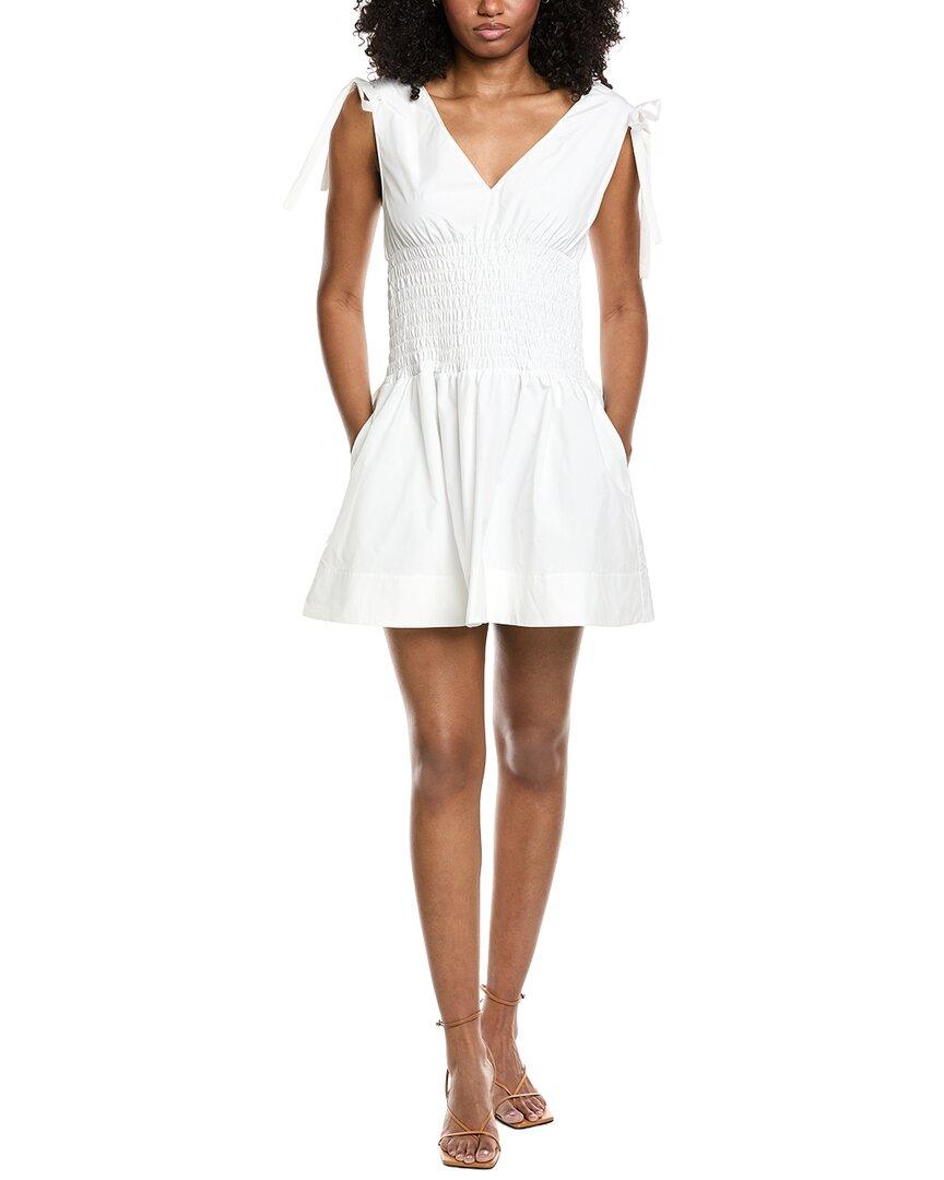 shaping mini dress SATIN CORSET SHAPE LACE TRIM FLARE MINI DRESS L