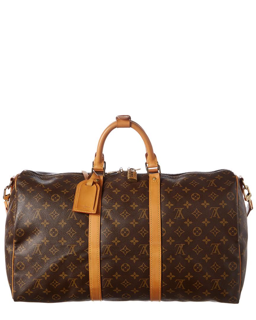 Louis Vuitton Monogram Canvas Keepall 50 Bandouliere in Brown - Lyst