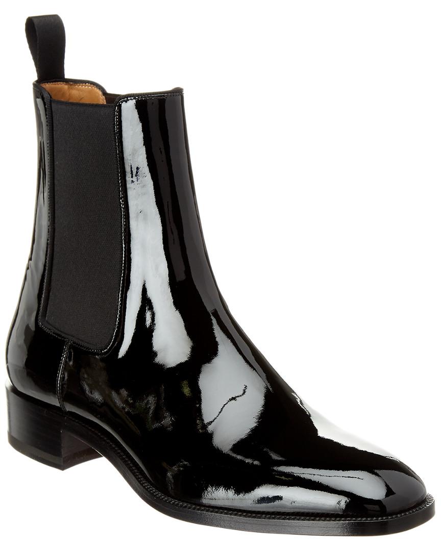 Christian Louboutin Leather Samson Orlato Patent Boot in Black for Men -  Lyst