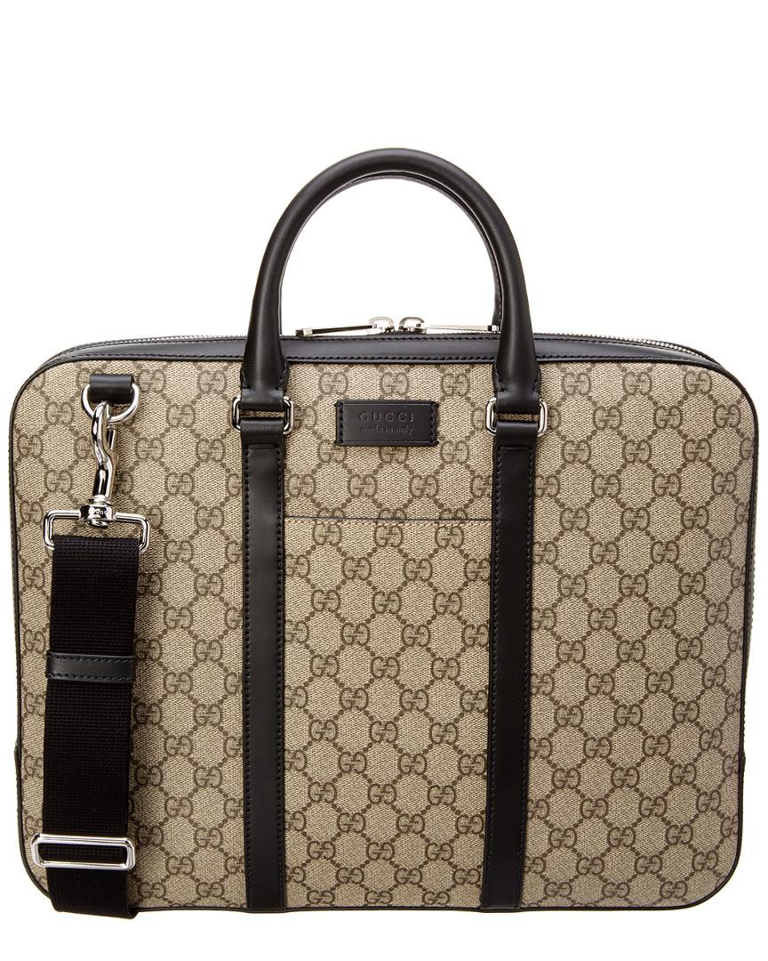 Gucci Gg Supreme Canvas Leather-trim 