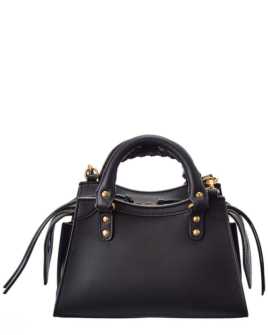 Balenciaga Neo Classic Mini Leather Shoulder Bag in Black | Lyst