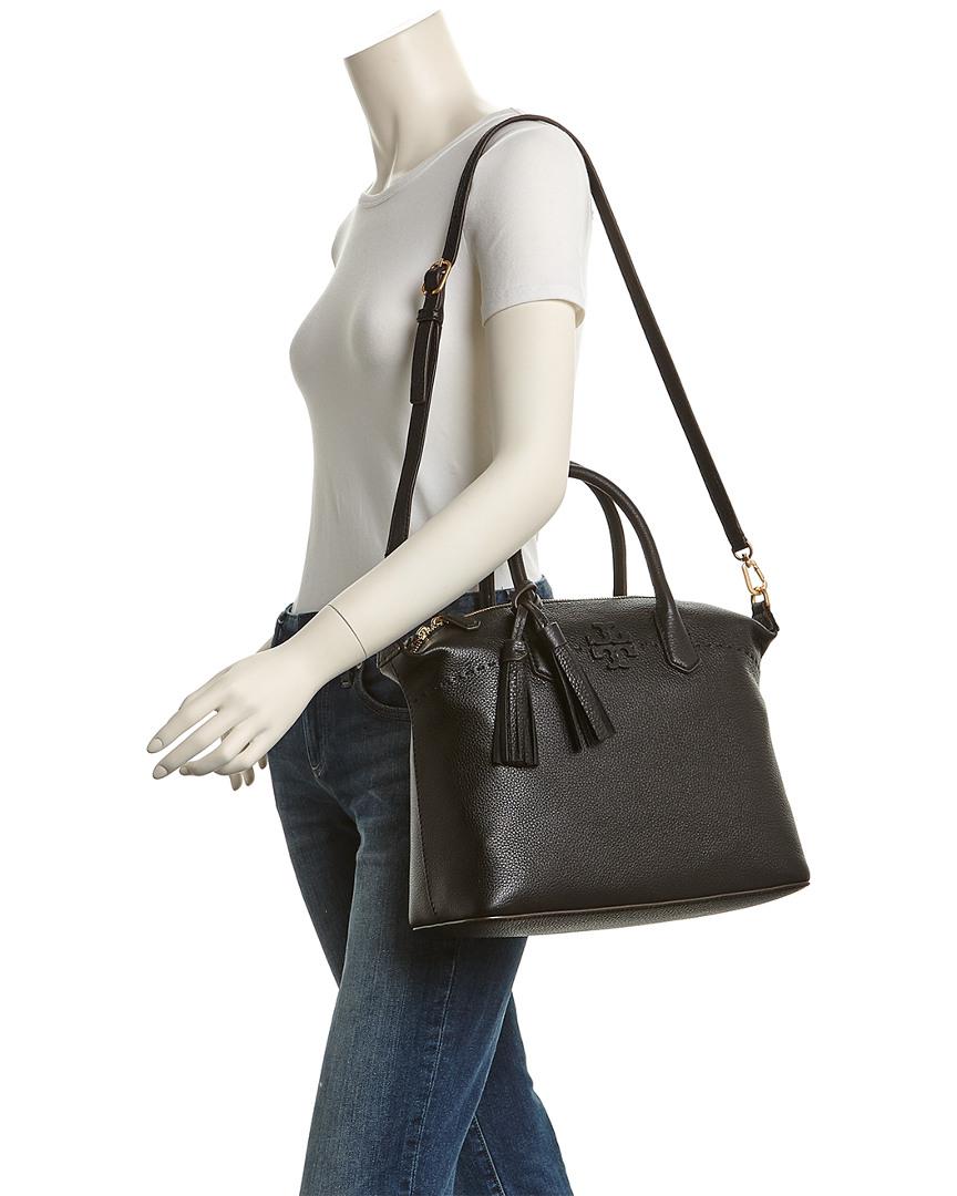 tory burch mcgraw slouchy leather satchel