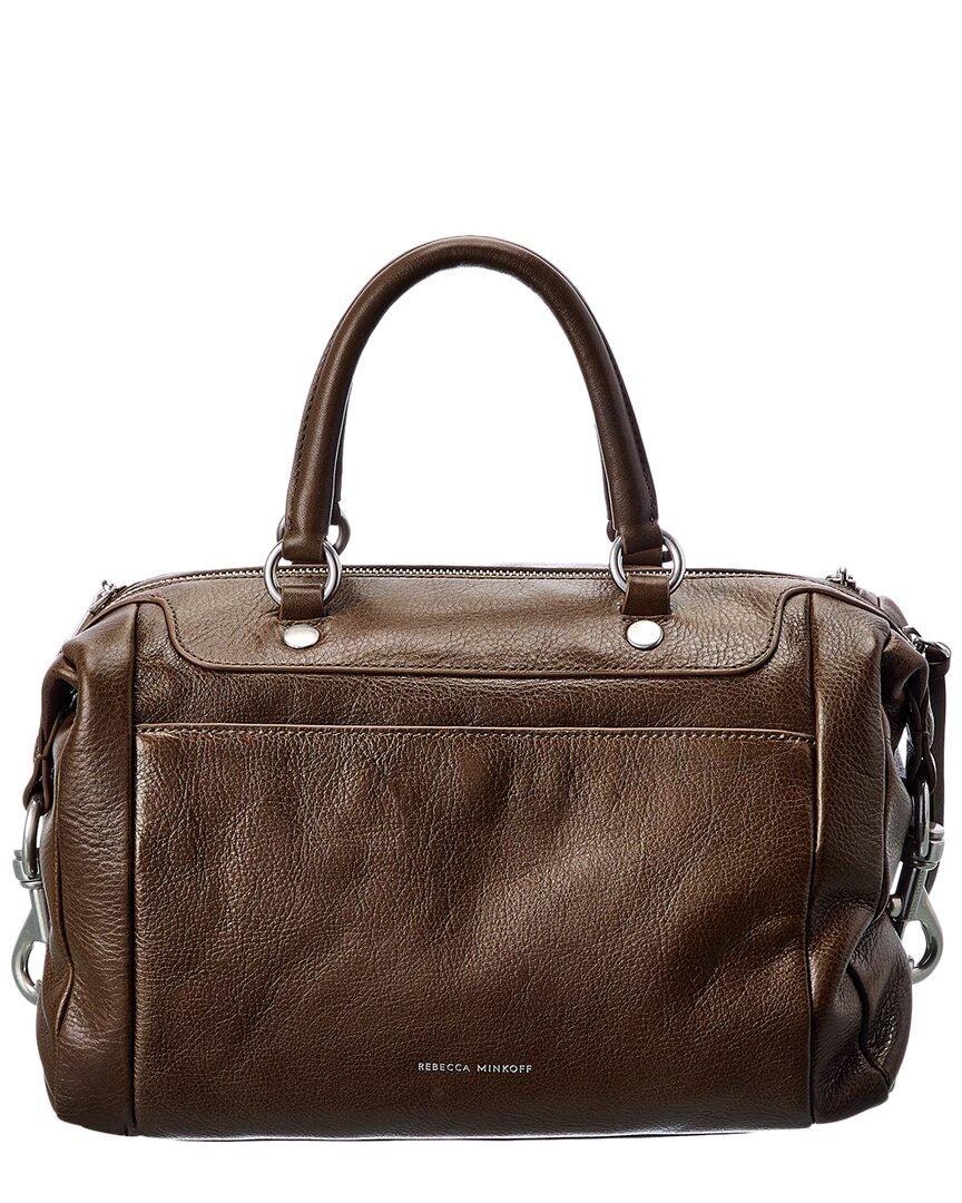 Rebecca Minkoff M.a.b. 2.0 Leather Satchel in Brown Lyst