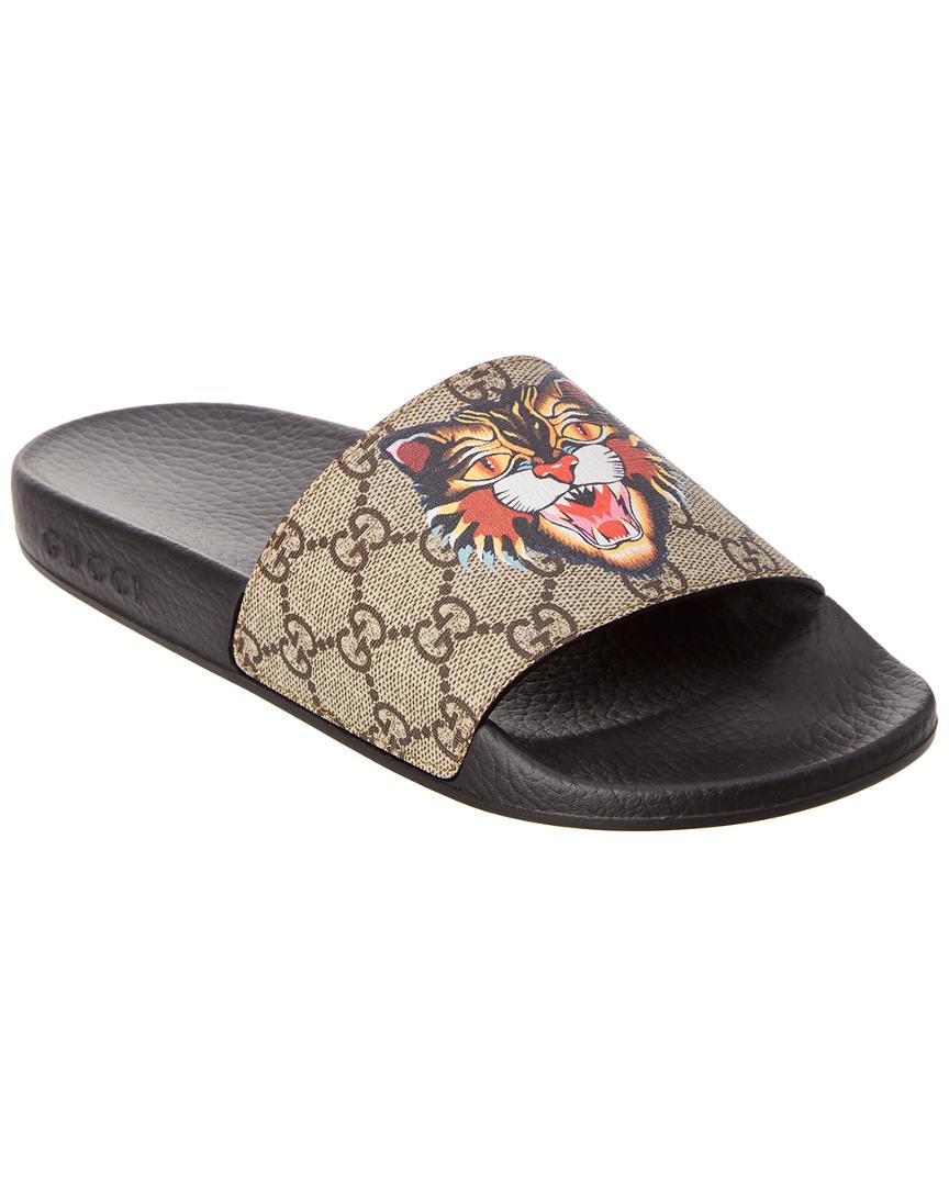 Cat gucci slides sales