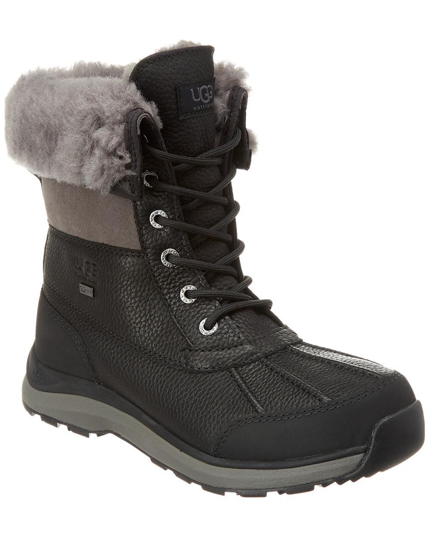 UGG Adirondack Ii Waterproof Suede & Leather Boot in Black - Lyst