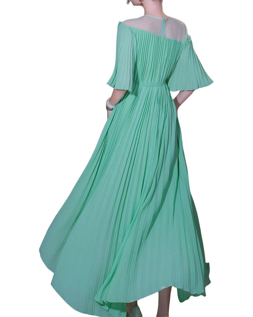 floral long sleeve maxi dress Women's Rosewood Romance Ivory Multi Floral Flutter Sleeve Maxi Dress | Size: L main image 1