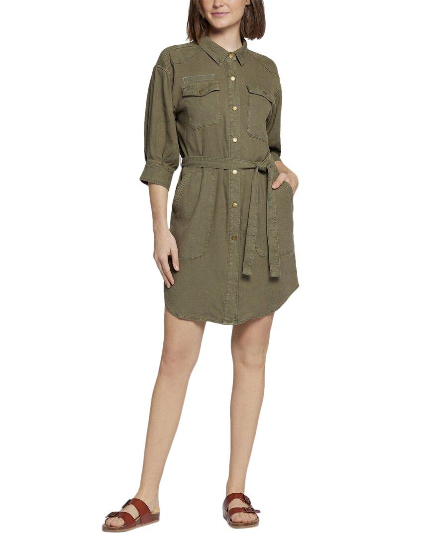 Current Elliott The Destiny Linen Blend Shirtdress in Green Lyst UK