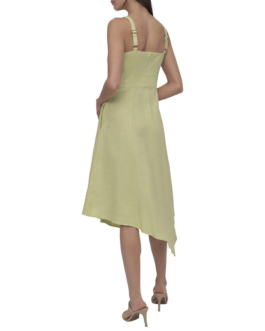 asymmetrical design dress Stolen Stores MS. GODET ASYMMETRIC DRESS IN DUSTY PURPLE main image 1