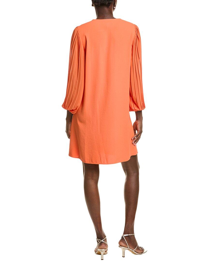 joseph ribkoff orange dress Joseph Ribkoff Floral Print V-neck Dress | Orange