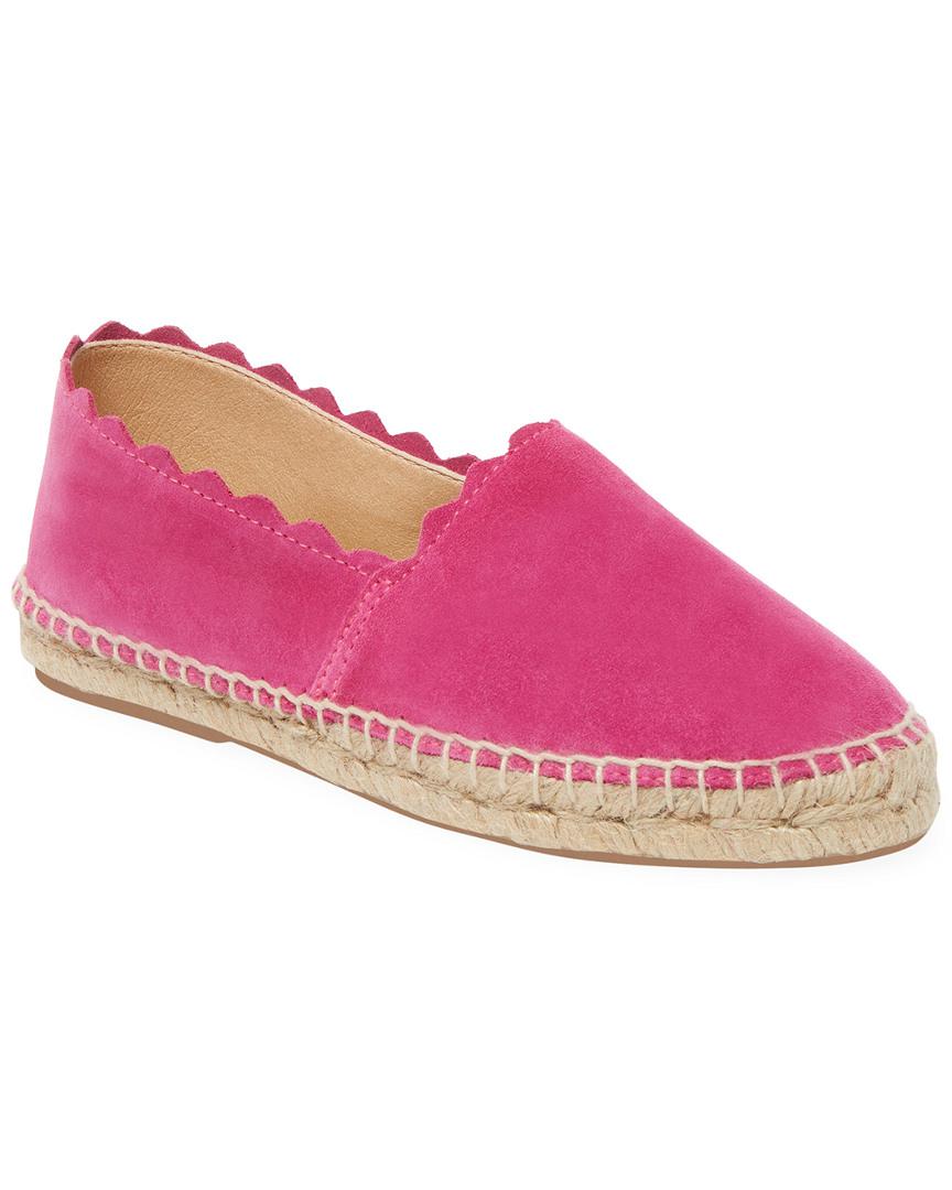 pink suede espadrilles