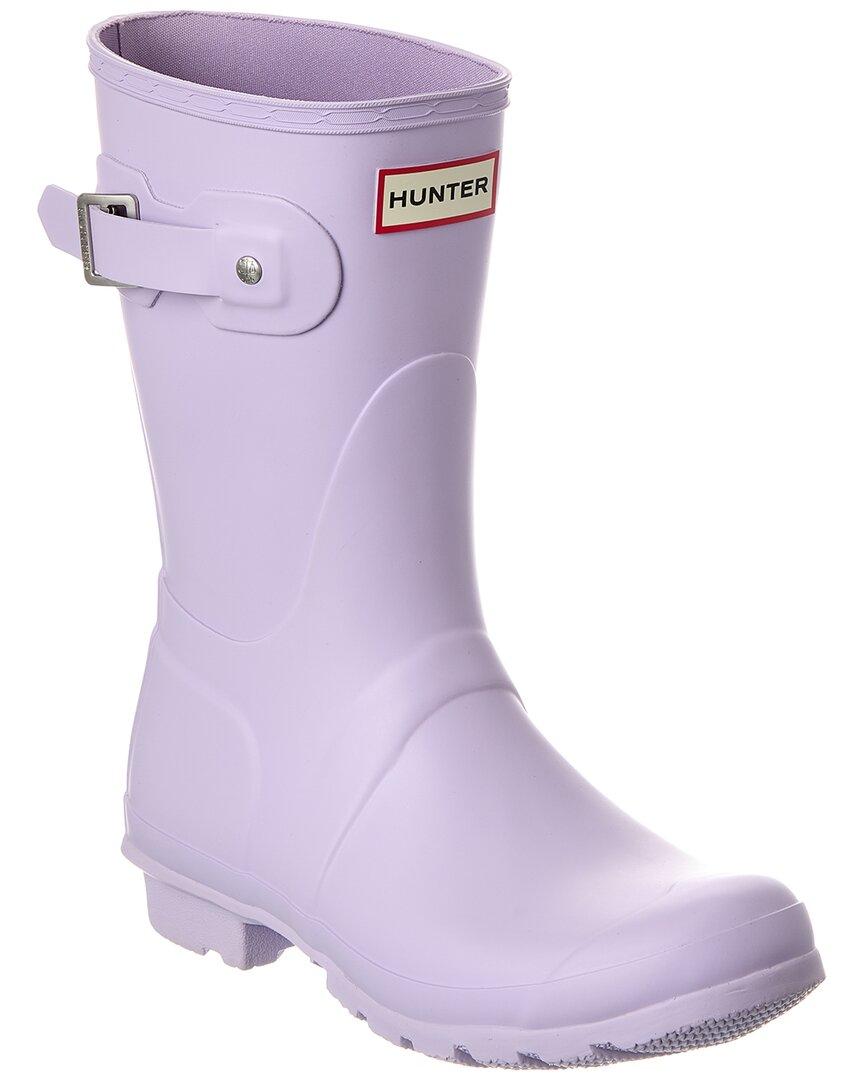 Purple Hunter Gloss Short Wellies Hunter Original Gloss Short