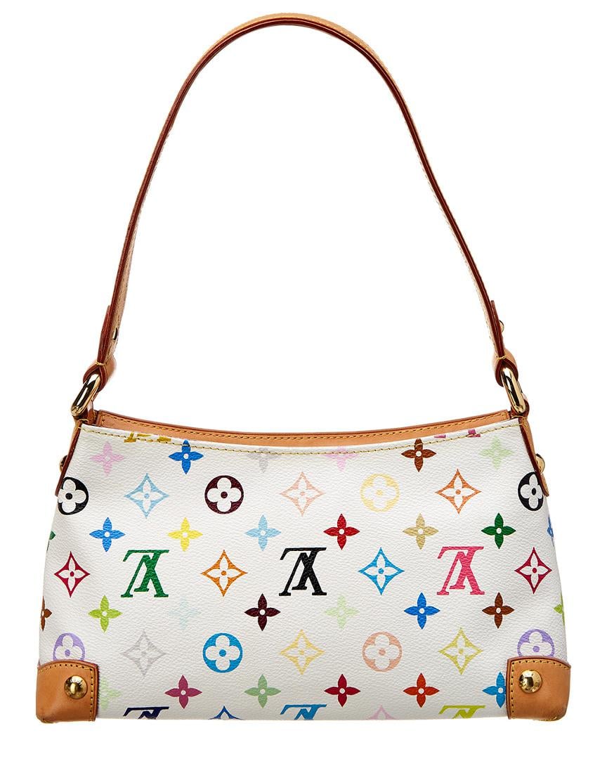 Louis Vuitton, Bags, Louis Vuitton Audra Monogram Multicolor White Blanc  M4047 Bucket Bag