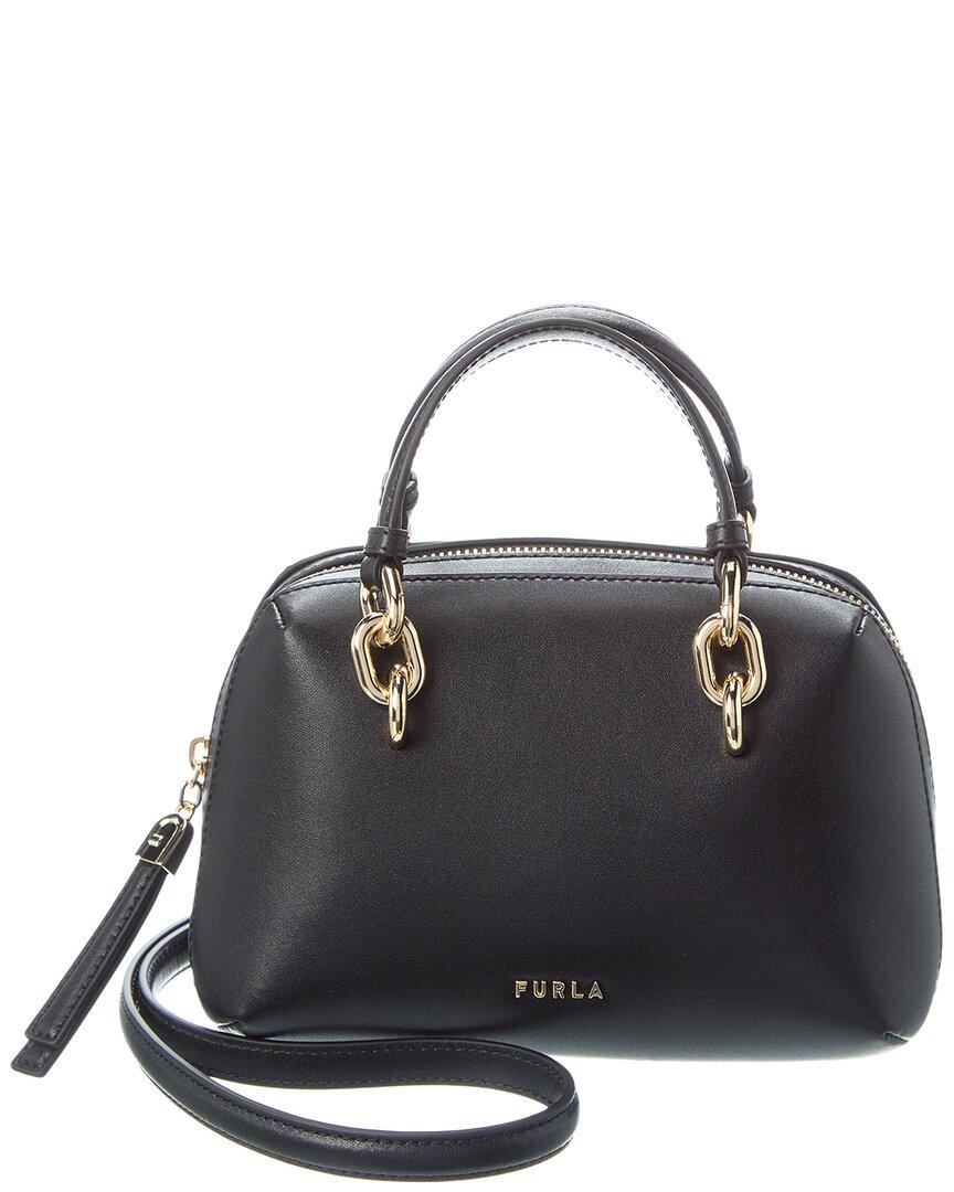 Furla Galassia Leather Mini Bag in Black | Lyst