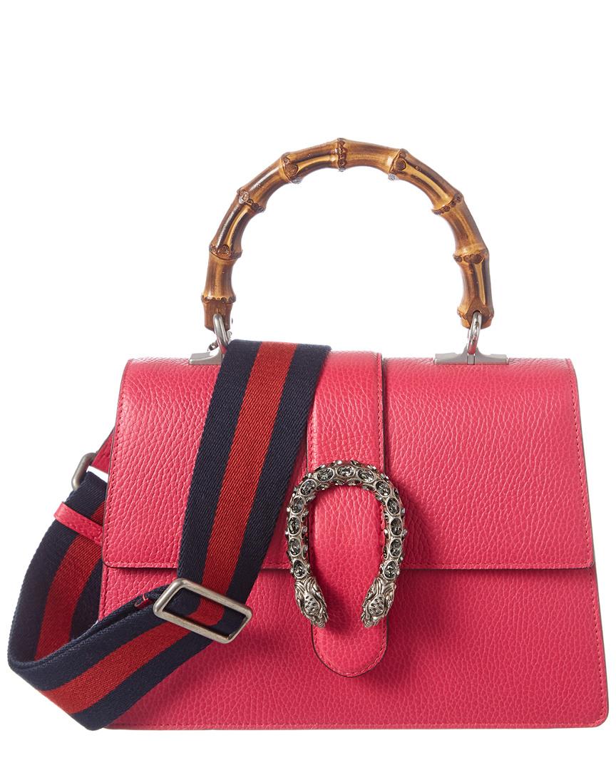 Gucci Dionysus Medium Bamboo Top Handle Leather Shoulder Bag in Pink | Lyst  Australia