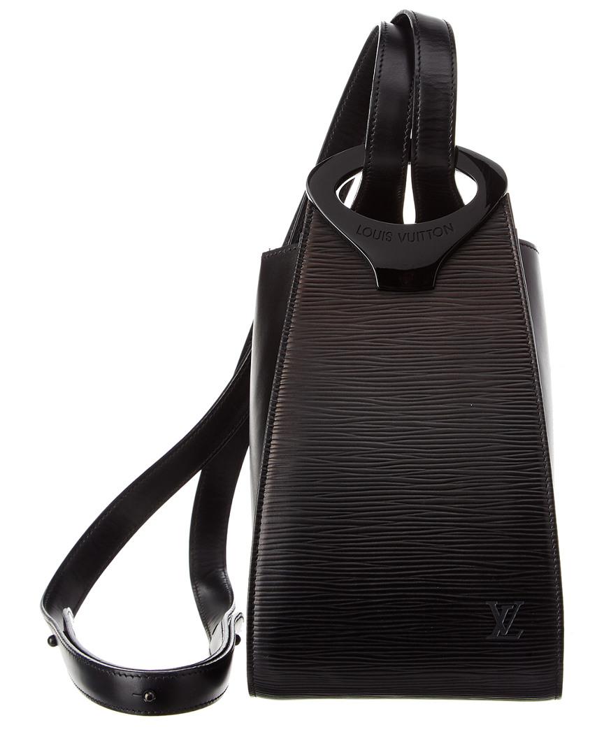 Louis Vuitton Leather Minuit Bag in Black