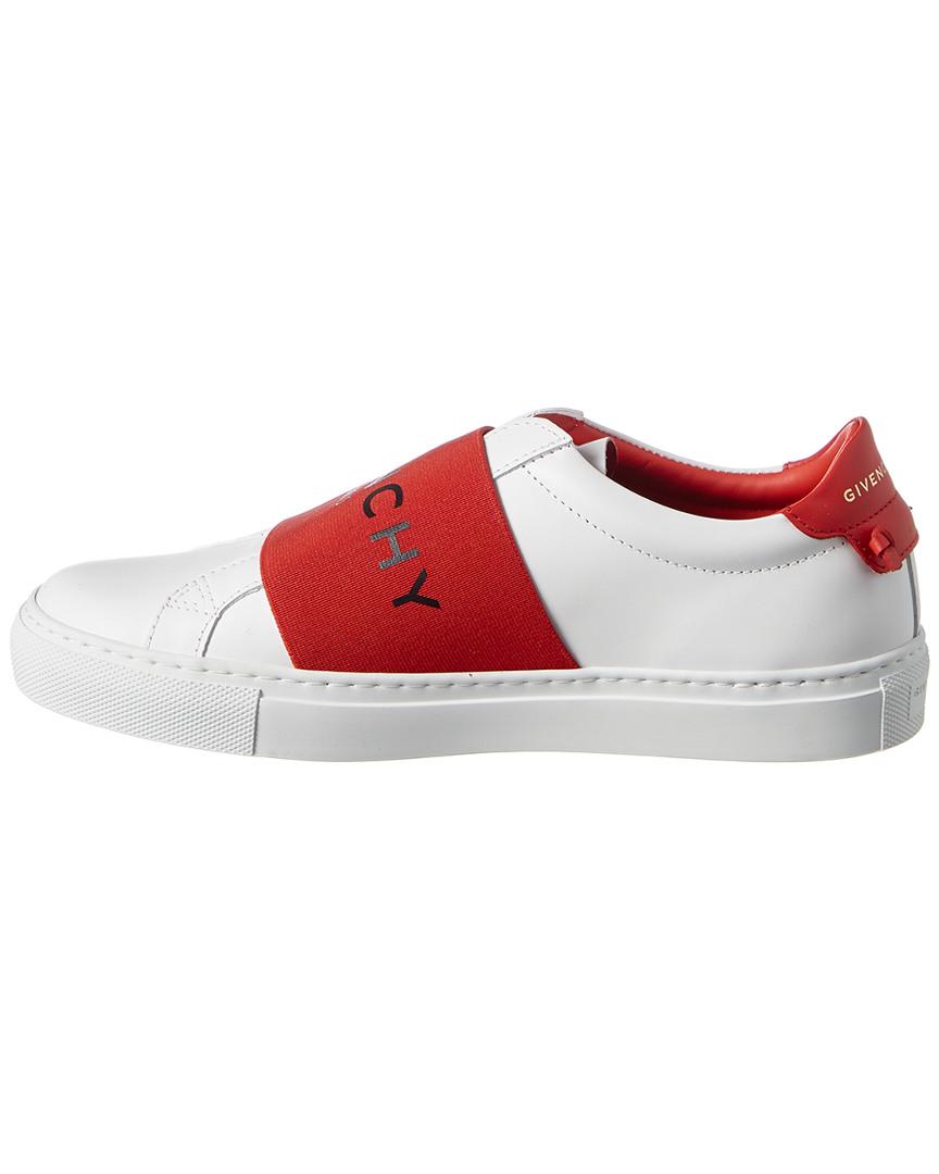 givenchy paris strap leather sneaker