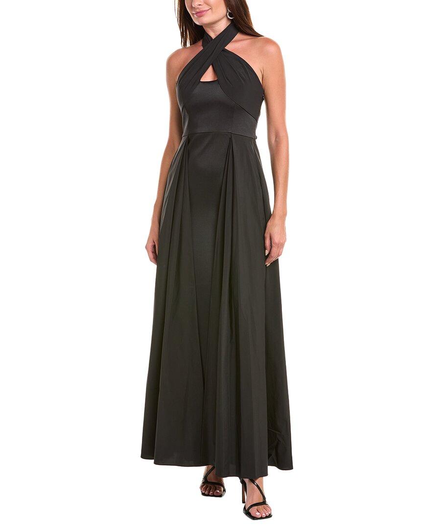 aidan mattox black long dress Aidan Mattox Womens Lace Sleeveless Evening Dress Black