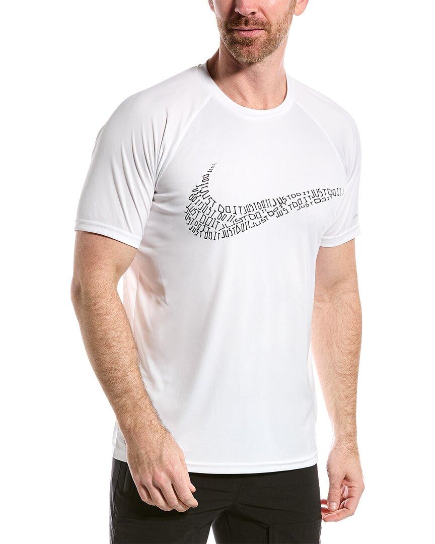 Nike Dri-fit Just Do It Swoosh Logo T-shirt in White for Men | Lyst