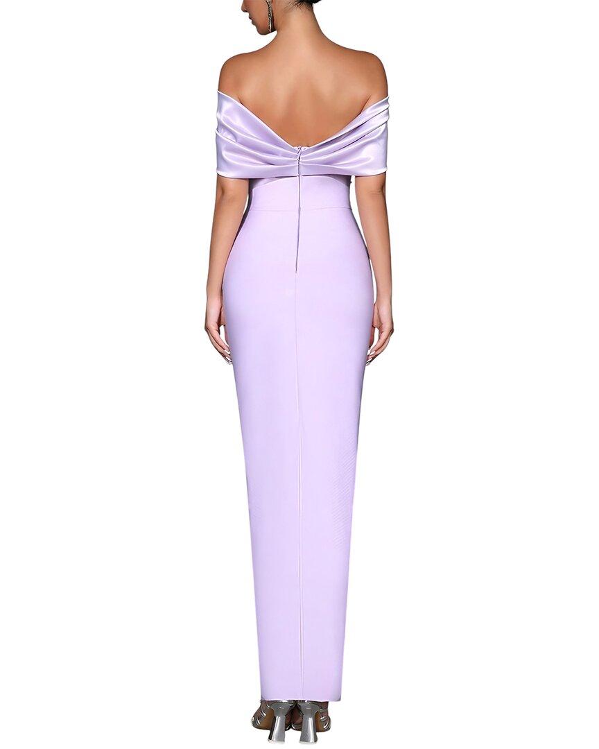 AMINA GLAM Maxi Dress in Purple | Lyst