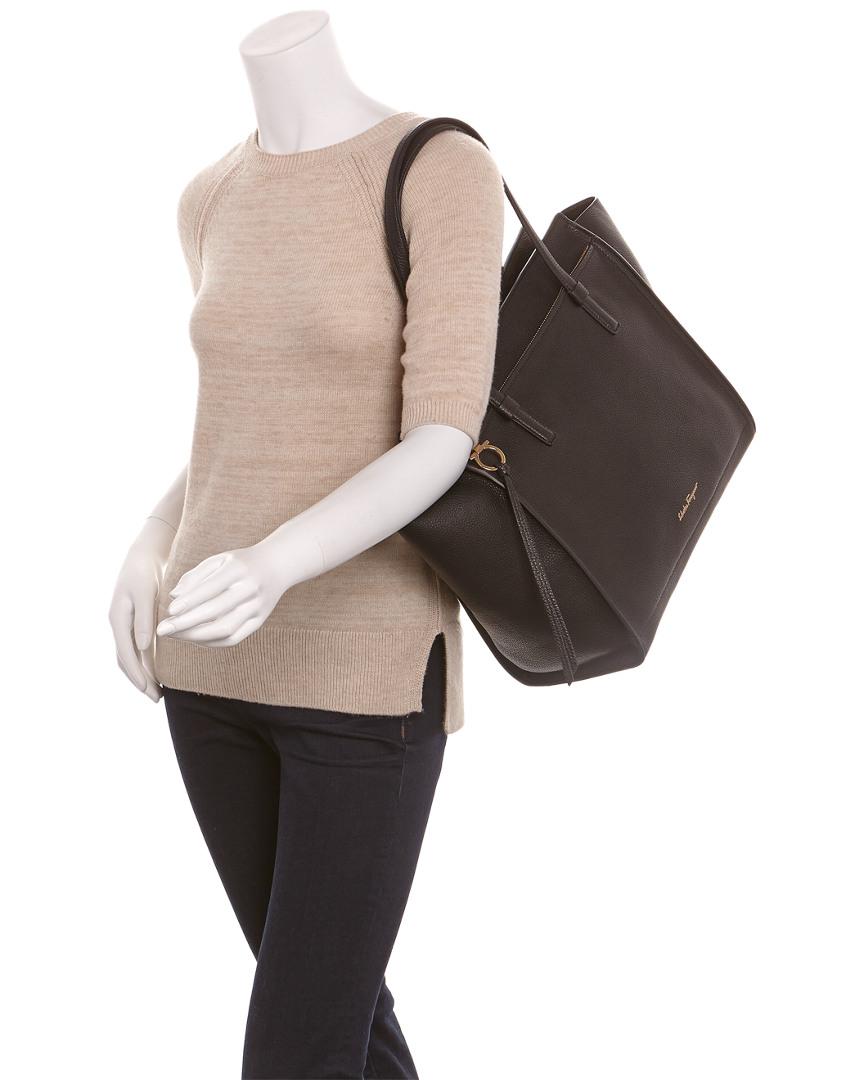 ferragamo large amy tote