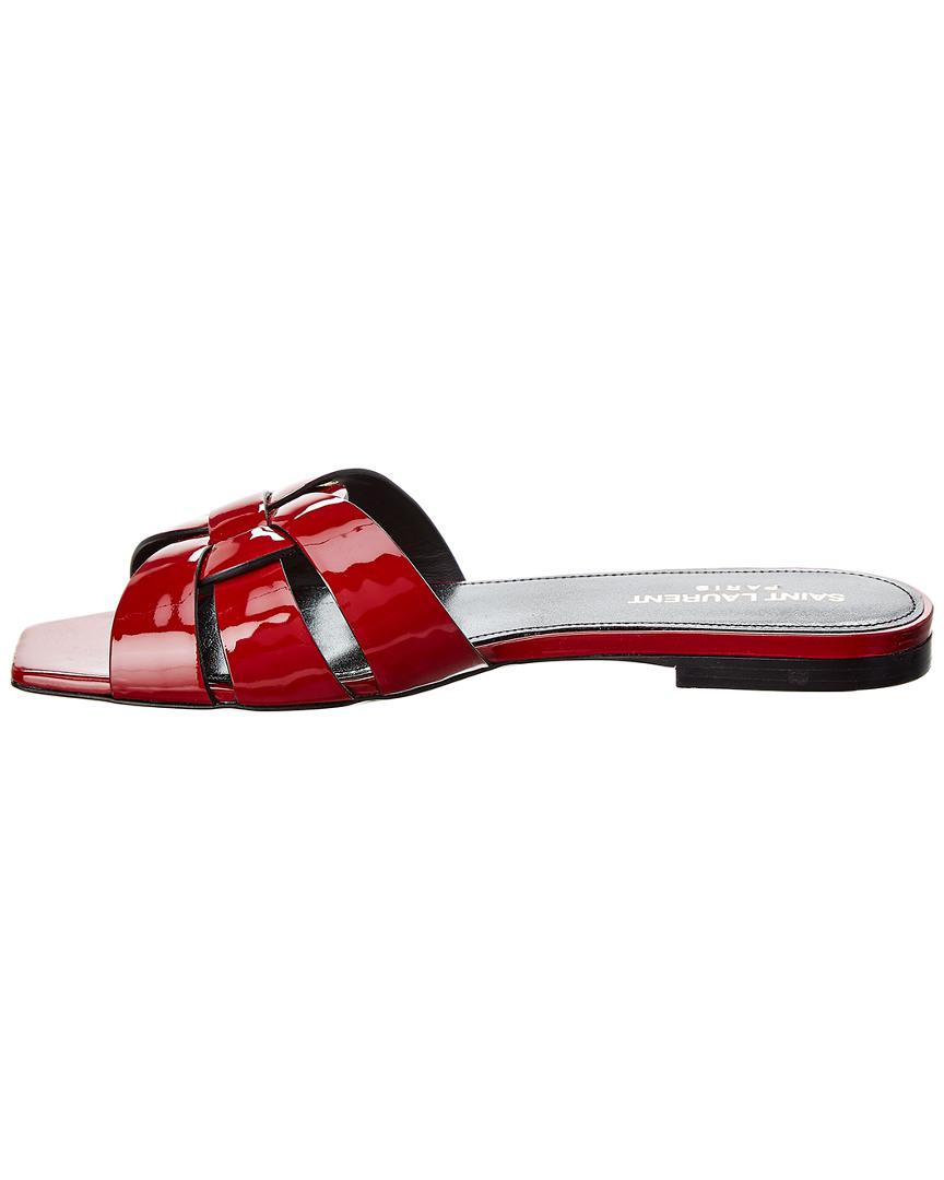 Saint Laurent Leather Tribute Flat 