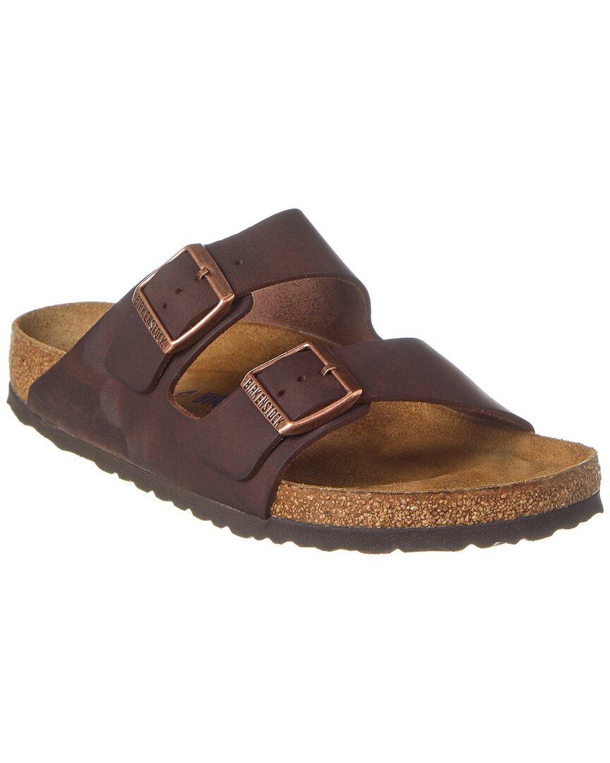 Birkenstock Arizona Soft Footbed Leather Sandal in Brown for Men Lyst UK