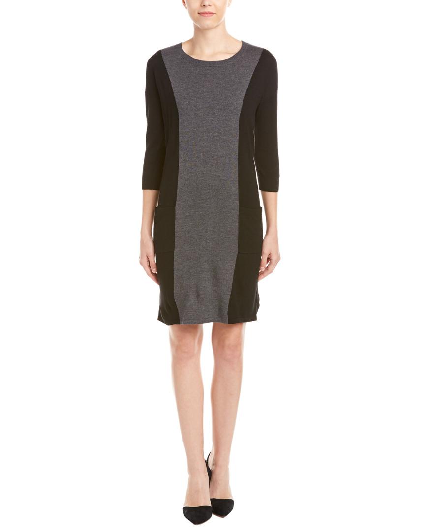 Boden Woolblend Shift Dress in Black Lyst