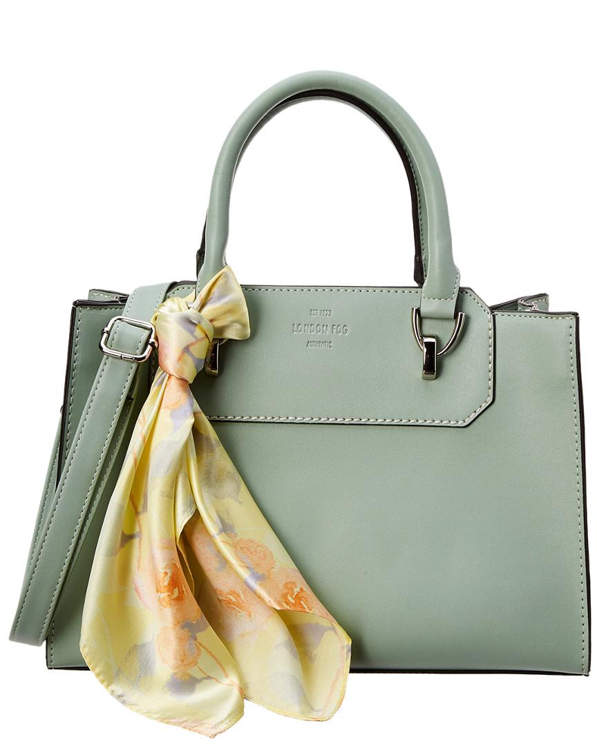 London Fog Belmont Satchel With Scarf Lyst