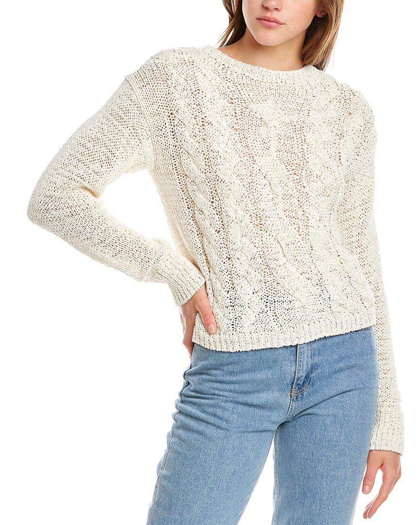Vince Cable Knit Sweater in Beige 