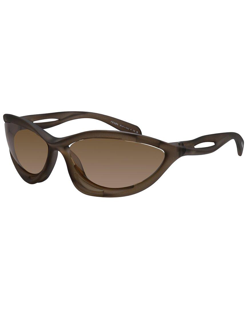 Prada Pr26S 63Mm Sunglasses in Brown for Men | Lyst