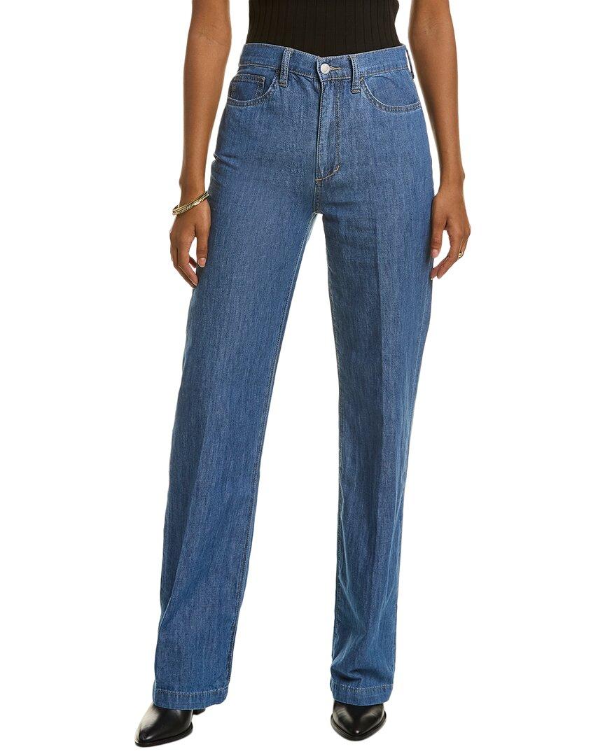 Joes Jeans Chambray High Rise Janelle Wide Leg Jean In Blue Lyst