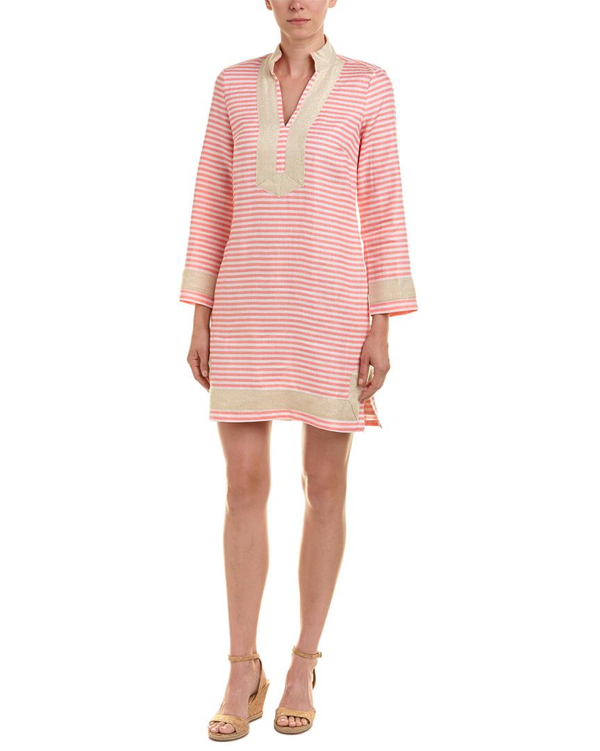 Sail To Sable Linen Tunic Dress in Pink - Lyst