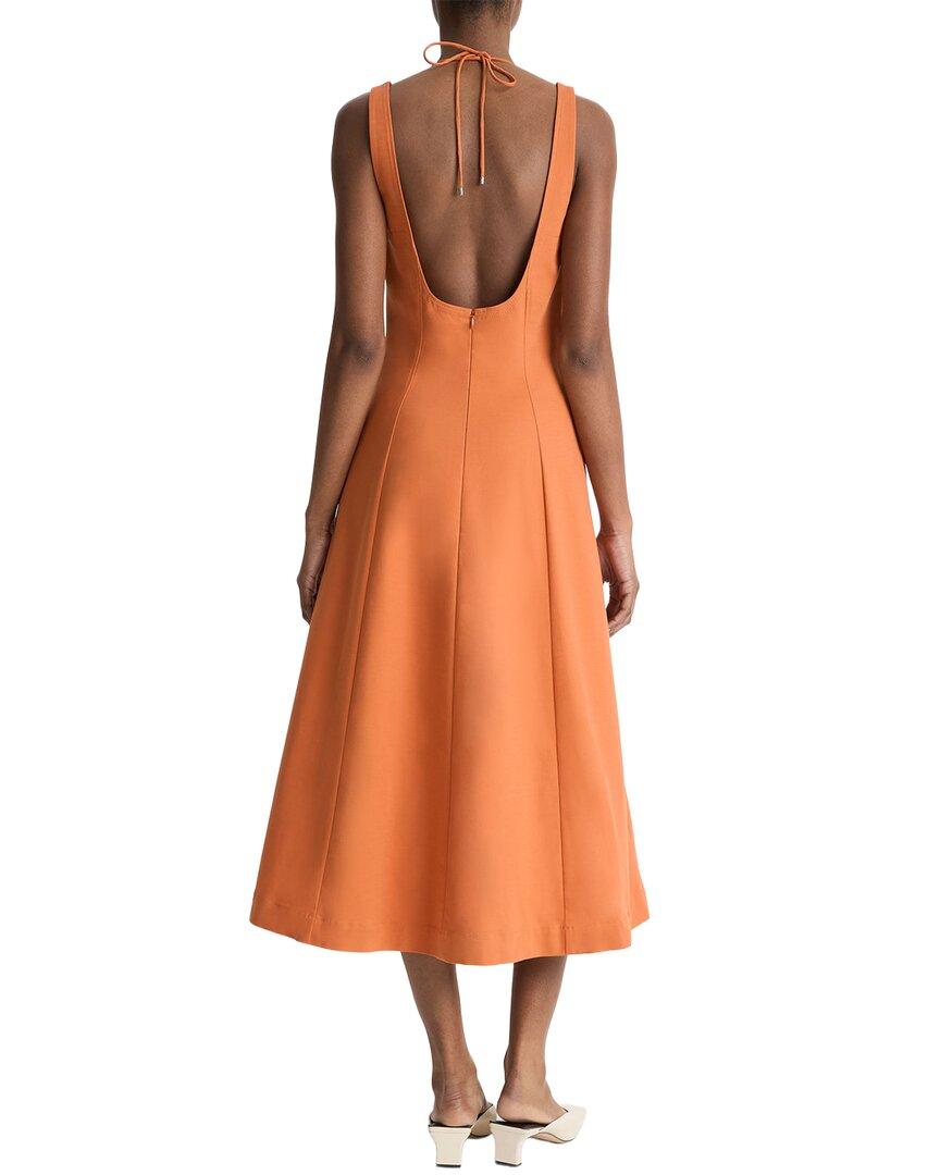 knee length dresses for ladies VINCE LEATHER SLEEVELESS SHIFT DRESS  leefluxury.com