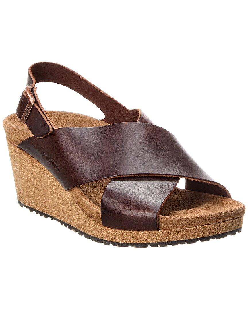 Birkenstock esra leather wedge clog sale