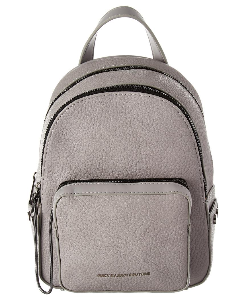 Juicy Couture Aspen Zippy Backpack in Gray