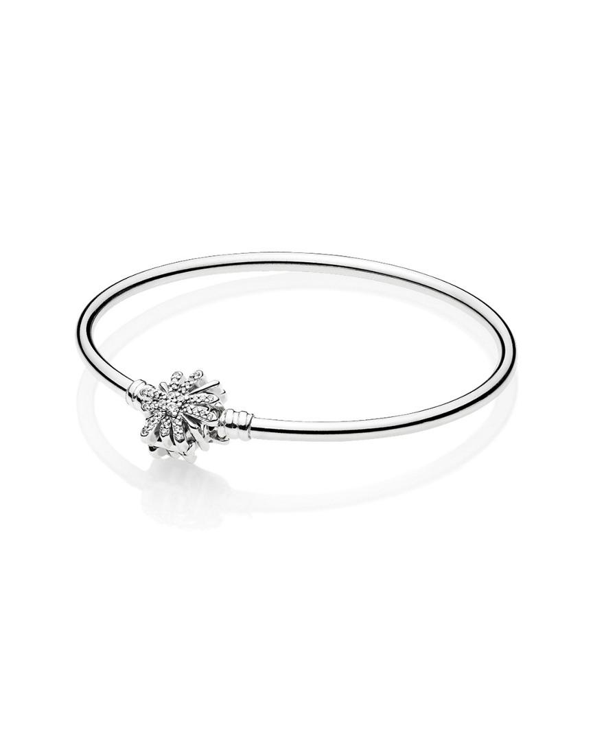 Pandora bangle with store snowflake clasp