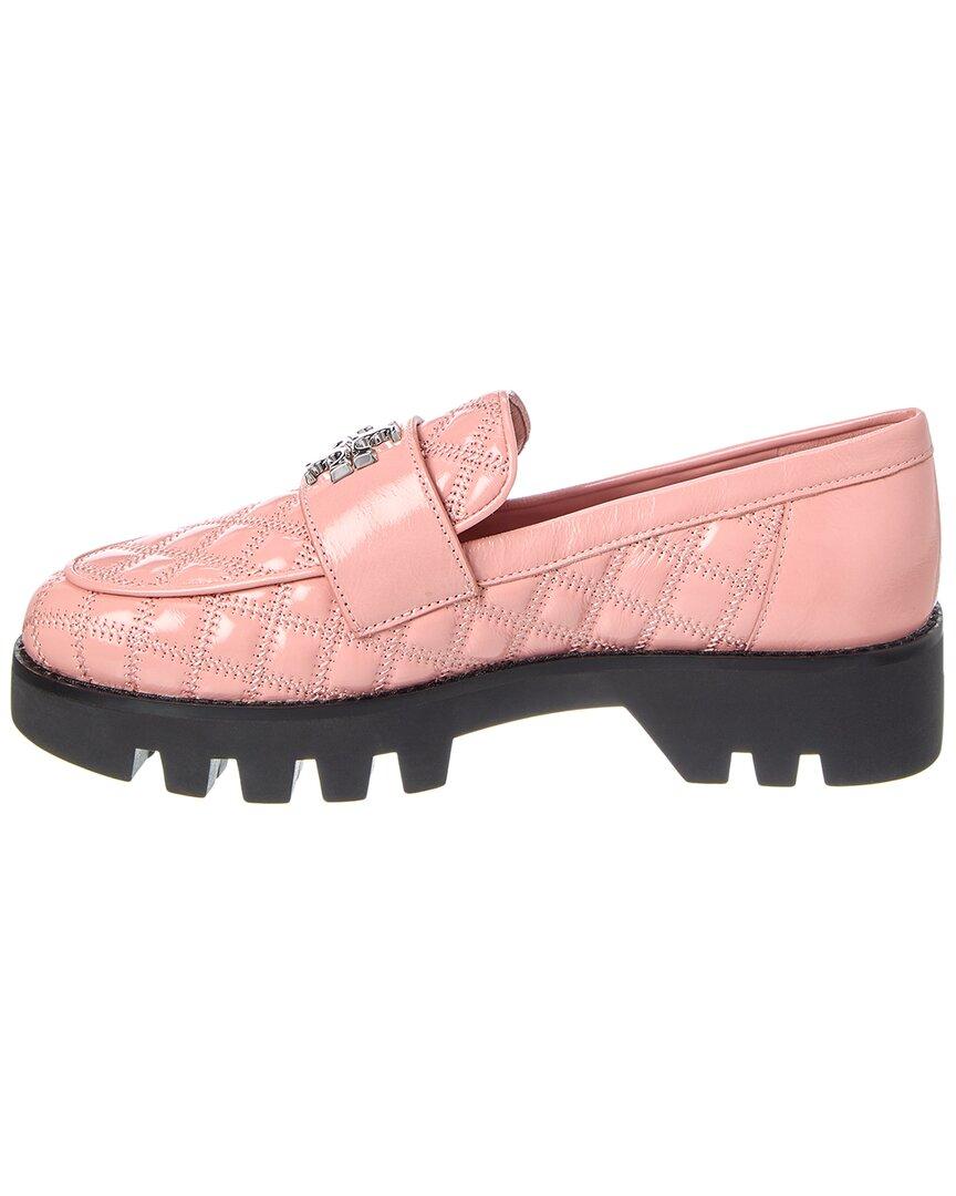 Tory Burch Mini Everly Chunky Leather Loafer in Pink | Lyst