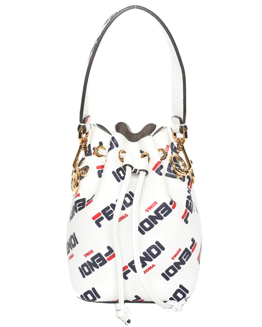 FWRD Renew Fendi Mon Tresor Bucket Bag in White