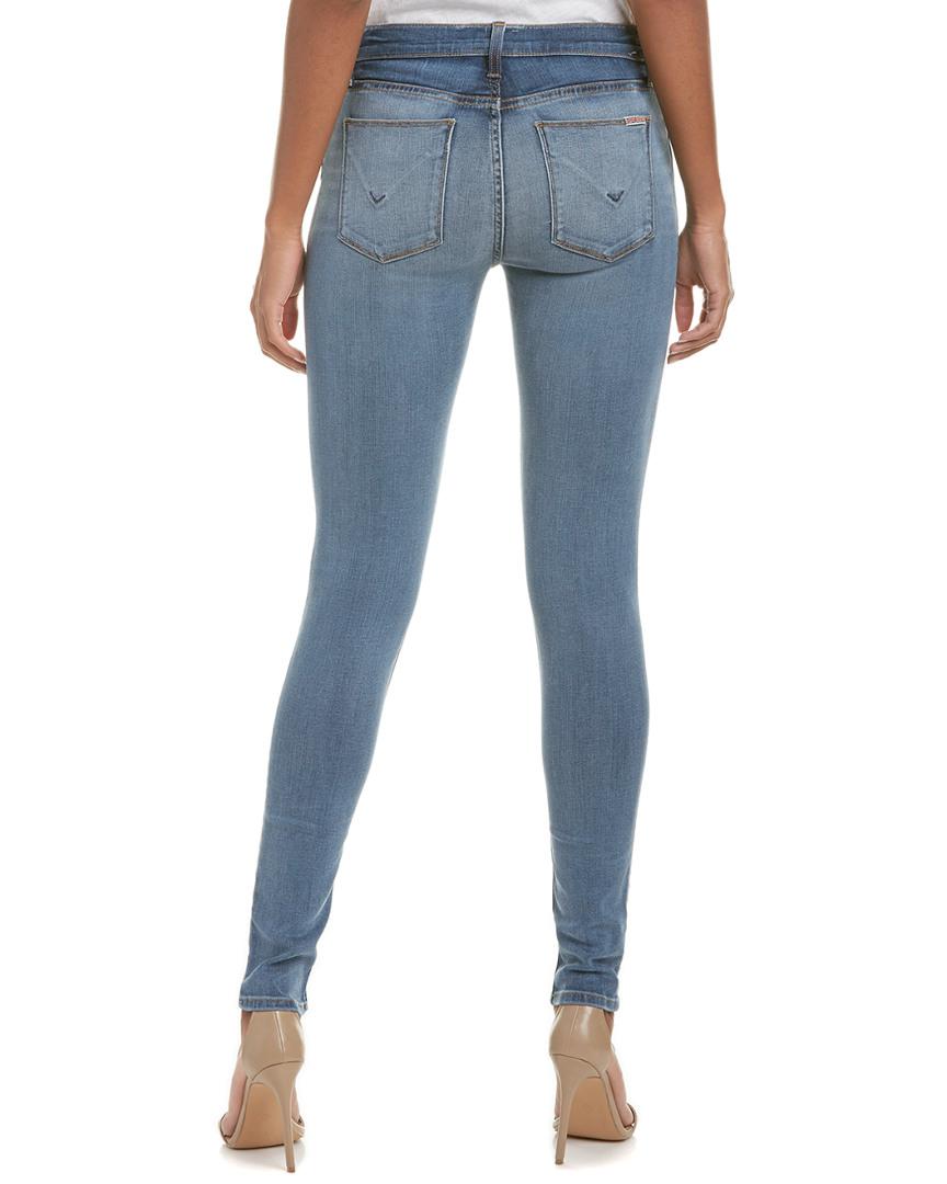 Hudson Jeans Cotton Hudson Natalie Midrise Super Skinny in Blue - Lyst