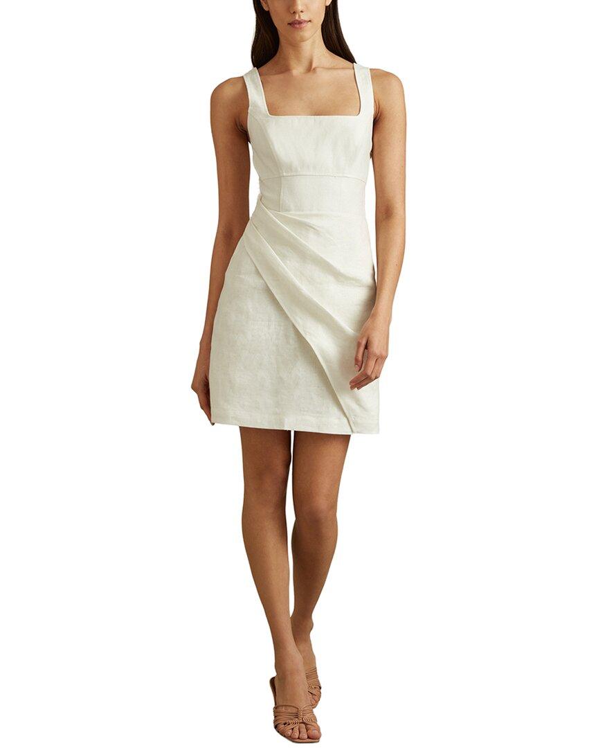 reiss piper halter dress in White Wrap dress
