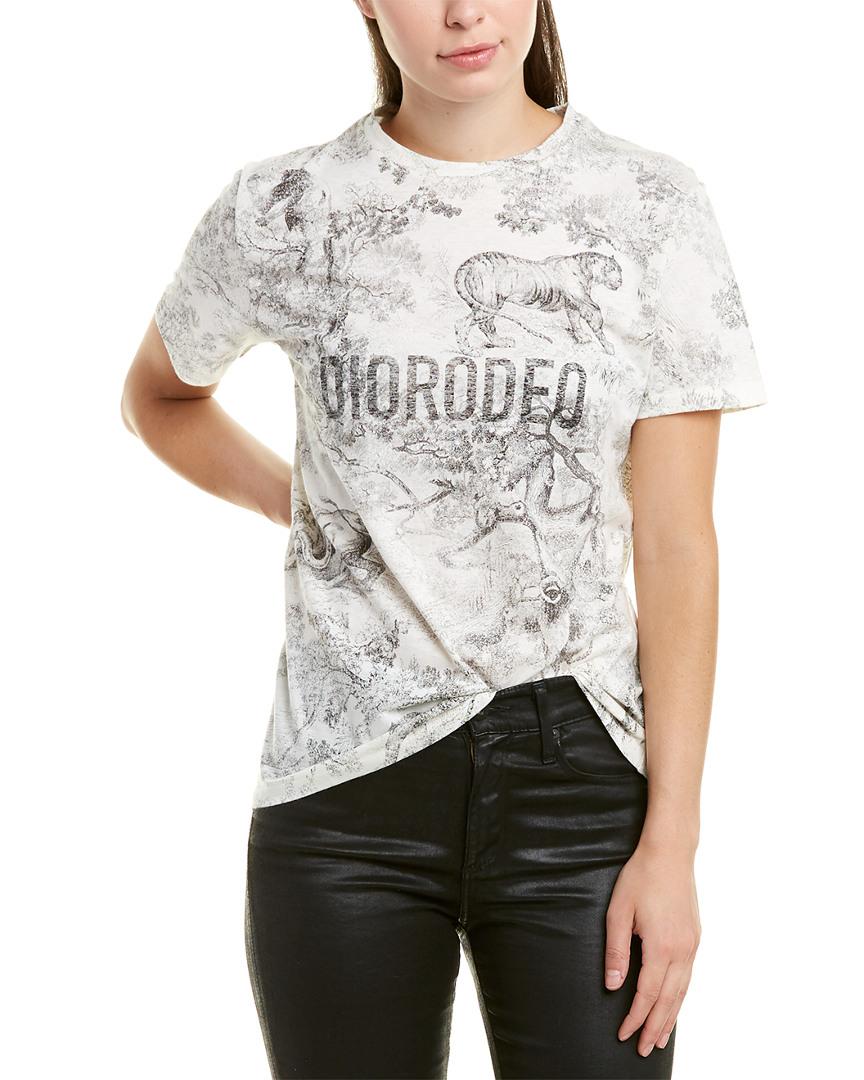 Dior Cotton Graphic Linen-blend T-shirt 