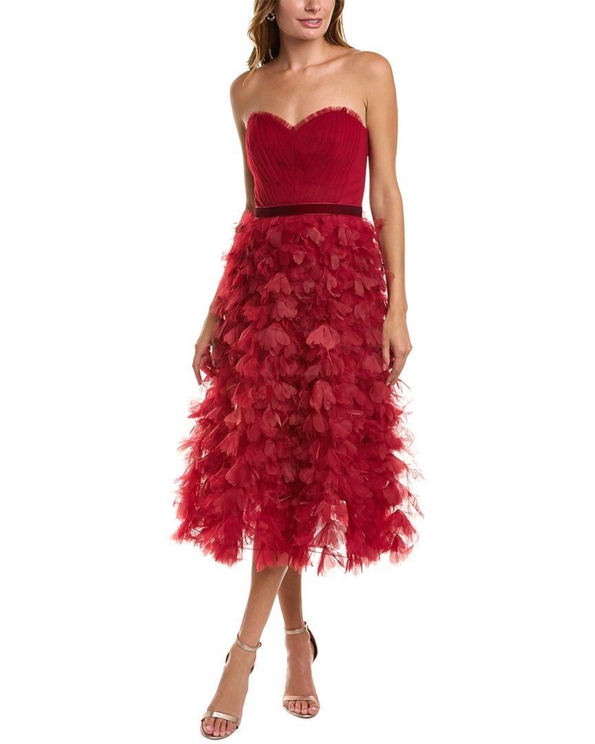 Marchesa notte red gown top
